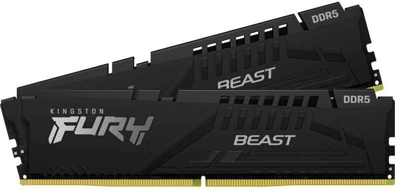 KF556C36BBEK2-32 Kingston FURY Beast Black 32GB Kit (2 X 16GB) PC5-44800 DDR5-5600MHz non-ECC Unbuffered CL36 288-Pin