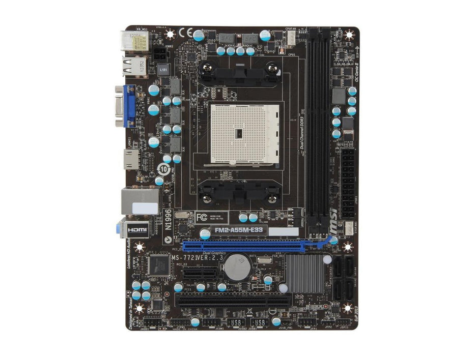 Asus FM2-A55M-E33, 4GB DDR3, AMD A4-5300, Kjøler