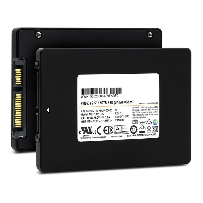 MZ7LM1T9HMJP-00005 Samsung PM863a Series 1.92TB TLC SATA 6Gbps (AES-256 / PLP) 2.5" SSD