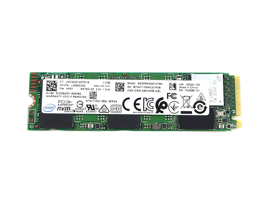 SSDPEKNW010T8H Intel 1TB PCI Express 3.0 NVMe M.2 2280