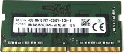 HMA851S6JJR6N-VKN0-AD SK hynix 4GB DDR4-2666MHz PC4-21300 Non-ECC Unbuffered CL19 260-Pin