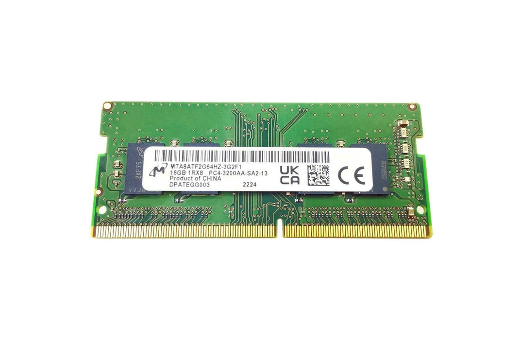 MTA8ATF2G64HZ-3G2F1 Micron 16GB PC4-25600 DDR4-3200MHz Non-ECC Unbuffered CL22 260-Pin