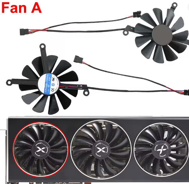 CF9015U12S XFX 6700XT SPEEDSTER SWFT 309 Fan A