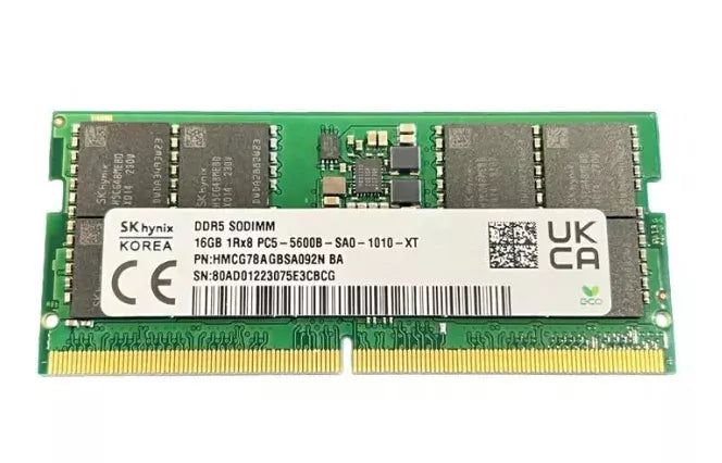 HMCG78AGBSA092N Hynix 16GB PC5-44800 DDR5-5600MHz non-ECC Unbuffered 262-pin