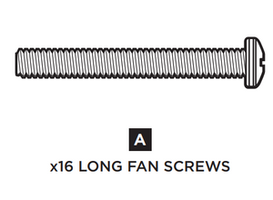 4x Corsair Long Fan Screw