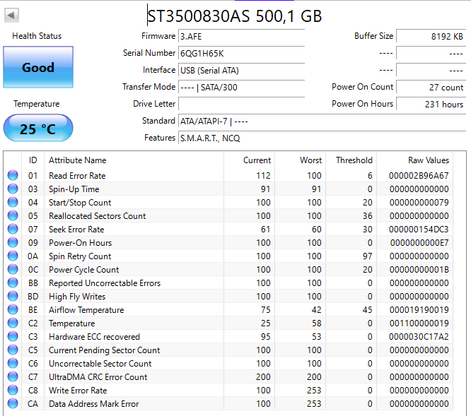 ST3500830AS Seagate Barracuda 7200.10 500GB 7200RPM SATA 3Gbps 8MB Cache 3.5