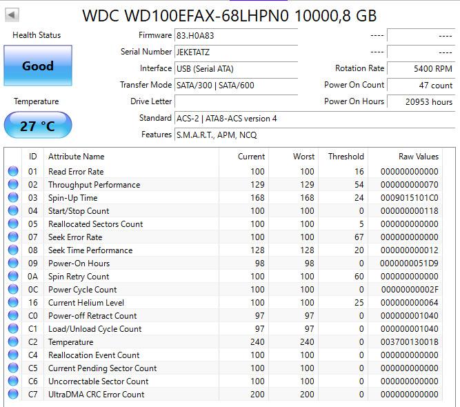 WD Red 10TB 3.5" NAS HDD