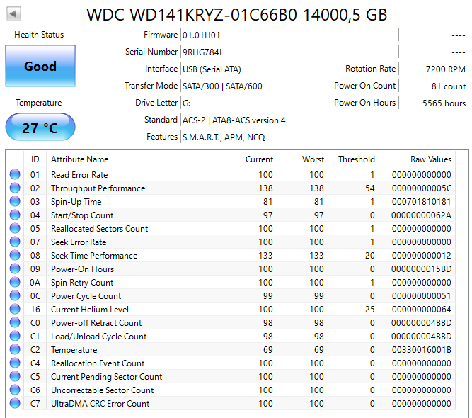 WD Gold Enterprise-Class 14TB 3.5" HDD