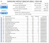 MZYLF128HCHP-000L2 Samsung CM871 Series 128GB TLC SATA 6Gbps 2.5" SDD
