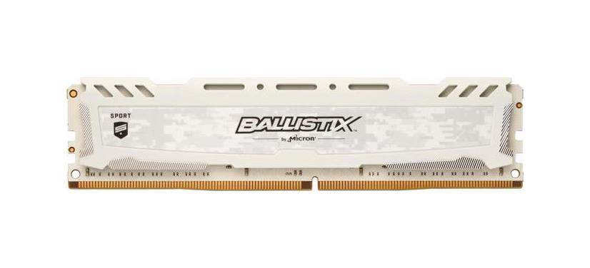 BLS8G4D26BFSCK Crucial Ballistix Sport LT White 8GB PC4-21300 DDR4-2666MHz non-ECC Unbuffered CL16 (16-18-18) 288-Pin