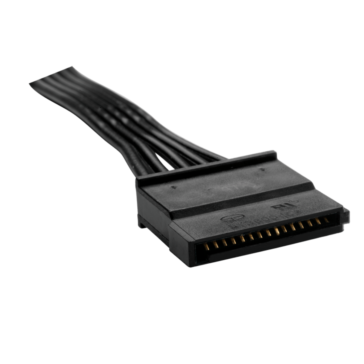 TX / HX - Flat Black Ribbon Cable SATA 15-pin with 4 connectors ...