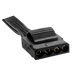 Type 4 - Flat Black Ribbon Cable Molex with 4 connectors - Rebuild IT