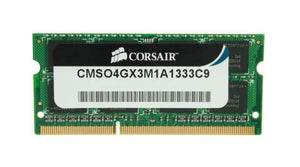 CMSO4GX3M1A1333C9 Corsair 4GB PC3-10600 DDR3-1333MHz non-ECC Unbuffered CL9 204-Pin