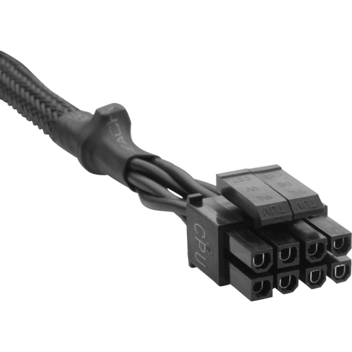 Type 4 - Sleeved Black CPU Cable - Rebuild IT