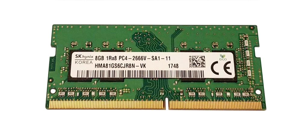 HMA81GS6CJR8N-VK Hynix 8GB PC4-21300 DDR4-2666MHz non-ECC Unbuffered CL19 260-Pin