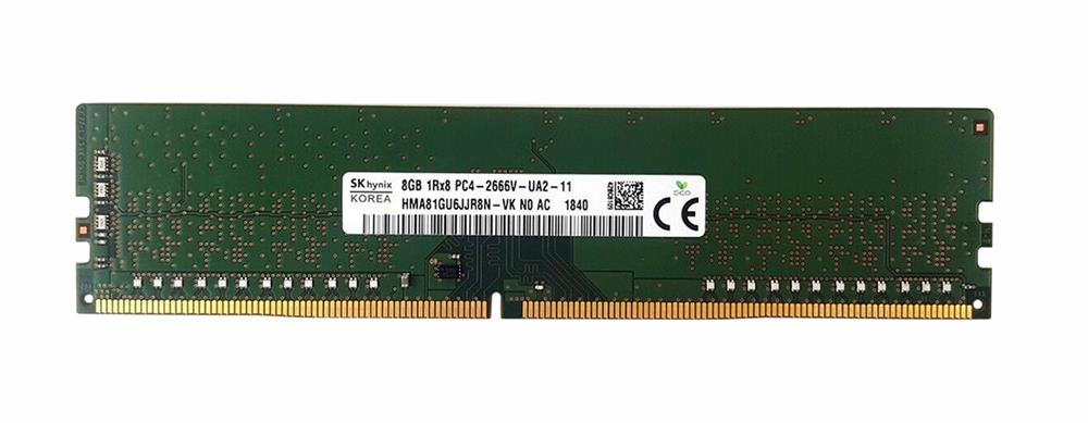 HMA81GU6JJR8N-VK Hynix 8GB PC4-21300 DDR4-2666MHz non-ECC Unbuffered CL19 288-Pin