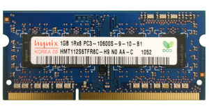 HMT112S6TFR8C-H9N0 AA-C Hynix 1GB PC3-10600 DDR3-1333MHz non-ECC Unbuffered CL9 204-Pin