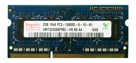 HMT325S6BFR8C-H9N0-AA Hynix 2GB PC3-10600 DDR3-1333MHz non-ECC Unbuffered CL9 204-Pin SODIMM - Rebuild IT