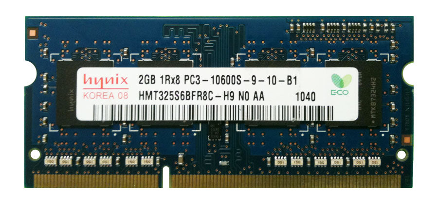 HMT325S6BFR8C-H9N0-AA Hynix 2GB PC3-10600 DDR3-1333MHz non-ECC Unbuffered CL9 204-Pin SODIMM - Rebuild IT