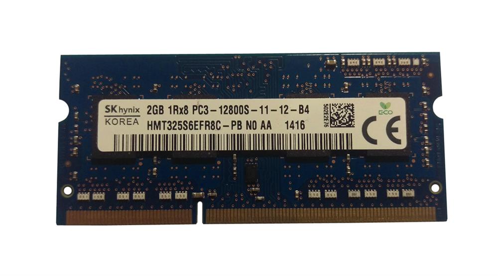 HMT325S6EFR8C-PBN0-AA Hynix 2GB PC3-12800 DDR3-1600MHz non-ECC Unbuffered CL11 204-Pin
