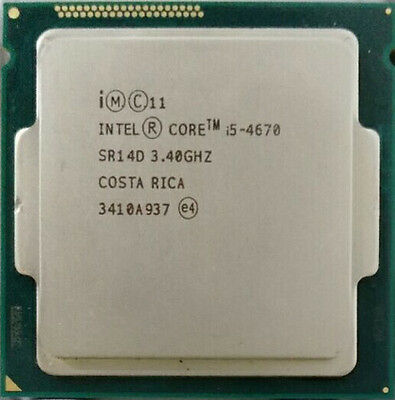Intel Core i5-4670 3.40GHz Prosessor  - Socket LGA1150 - Rebuild IT