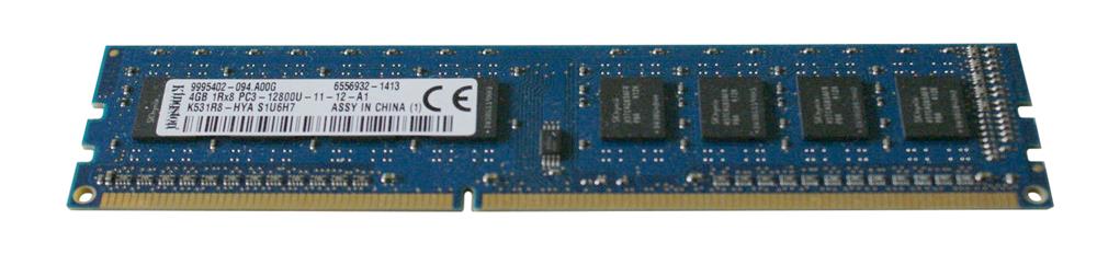 K531R8-HYA Kingston 4GB PC3-12800 DDR3-1600MHz non-ECC Unbuffered CL11 240-Pin