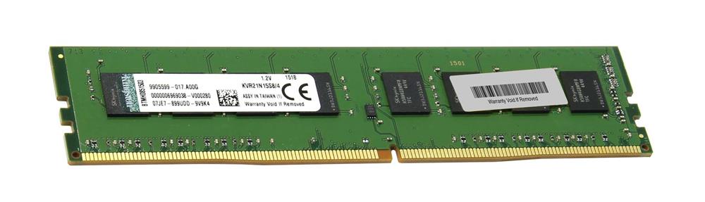 KVR21N15S8/4 Kingston 4GB PC4-17000 DDR4-2133MHz non-ECC Unbuffered CL15 288-Pin DIMM
