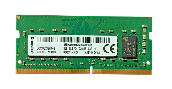 LV32D4S2S8HD-8 Kingston 8GB PC4-25600 DDR4-3200MHz non-ECC Unbuffered CL22 260-Pin