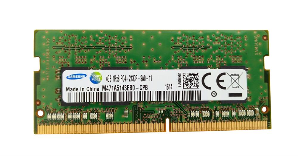 M471A5143EB0-CPB Samsung 4GB PC4-17000 DDR4-2133MHz non-ECC Unbuffered CL15 260-Pin SoDimm