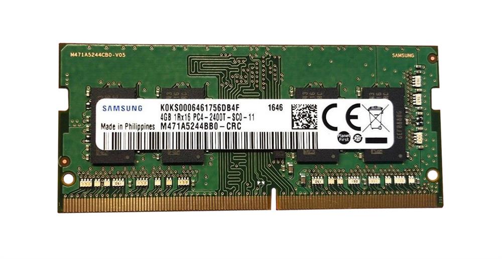 M471A5244BB0-CRC Samsung 4GB PC4-19200 DDR4-2400MHz non-ECC Unbuffered CL17 260-Pin
