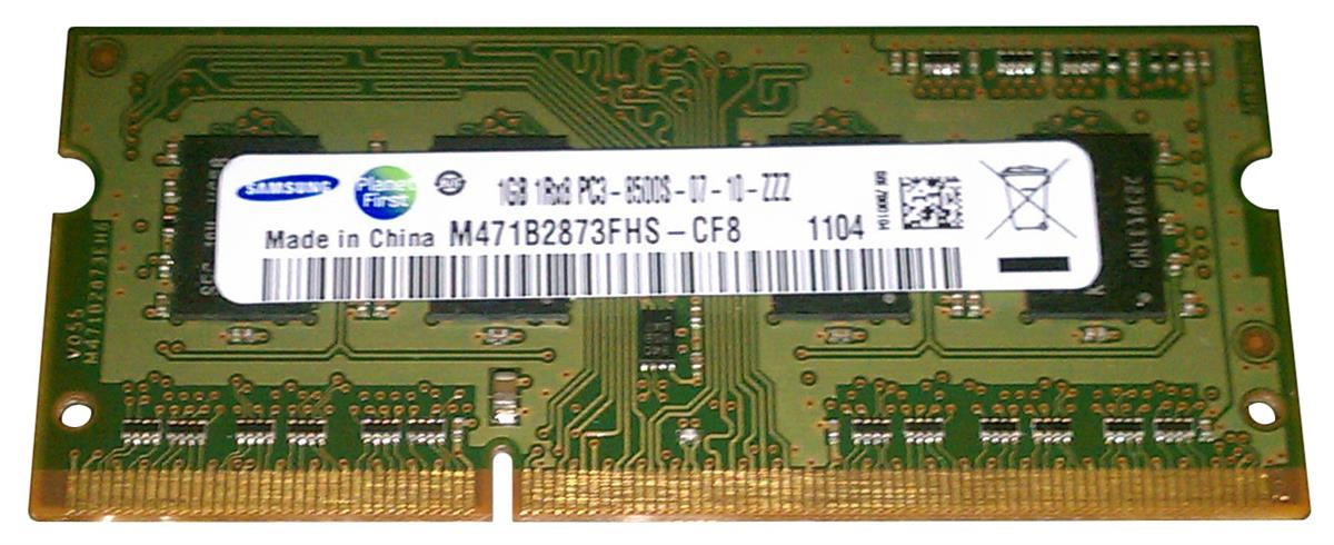 M471B2873FHS-CF8 Samsung 1GB PC3-8500 DDR3-1066MHz non-ECC Unbuffered CL7 204-Pin SoDimm - Rebuild IT