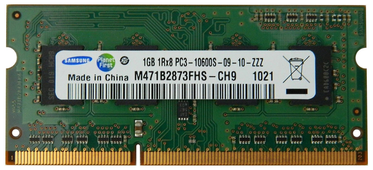 M471B2873FHS-CH9 Samsung 1GB PC3-10600 DDR3-1333MHz non-ECC Unbuffered CL9 204-Pin