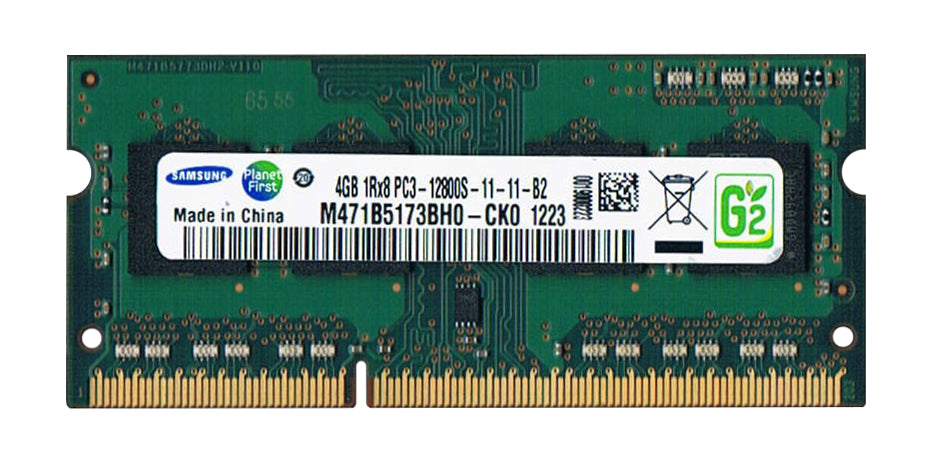 M471B5173BH0-CK0 Samsung 4GB PC3-12800 DDR3-1600MHz non-ECC Unbuffered CL11 204-Pin SoDimm - Rebuild IT