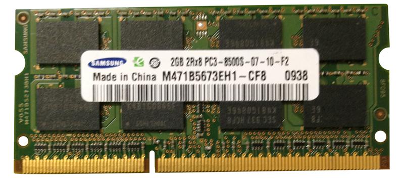 M471B5673EH1-CF8 Samsung 2GB PC3-8500 DDR3-1066MHz non-ECC Unbuffered CL7 204-Pin