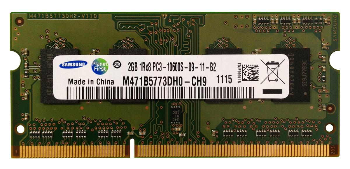 M471B5773DH0-CH9 Samsung 2GB PC3-10600 DDR3-1333MHz non-ECC Unbuffered CL9 204-Pin