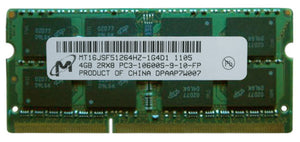 MT16JSF51264HZ-1G4D1 Micron 4GB PC3-10600 DDR3-1333MHz non-ECC Unbuffered CL9 204-Pin