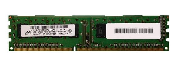 MT8JTF12864AZ-1G4F1 Micron 1GB PC3-10600 DDR3-1333MHz non-ECC Unbuffered CL9 240-Pin