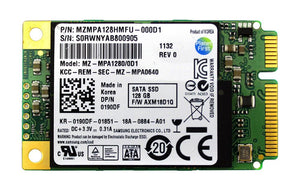 MZ-MPA1280/0D1 Samsung PM810 Series 128GB MLC SATA 3Gbps mSATA SSD