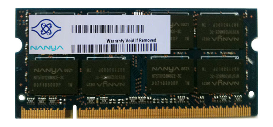 NT1GT64U8HA0BN-37B Nanya 1GB PC2-4200 DDR2-533MHz non-ECC Unbuffered CL4 200-Pin