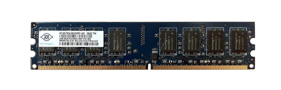 NT2GT64U8HD0BY-AD Nanya 2GB PC2-6400 DDR2-800MHz non-ECC Unbuffered CL6 240-Pin