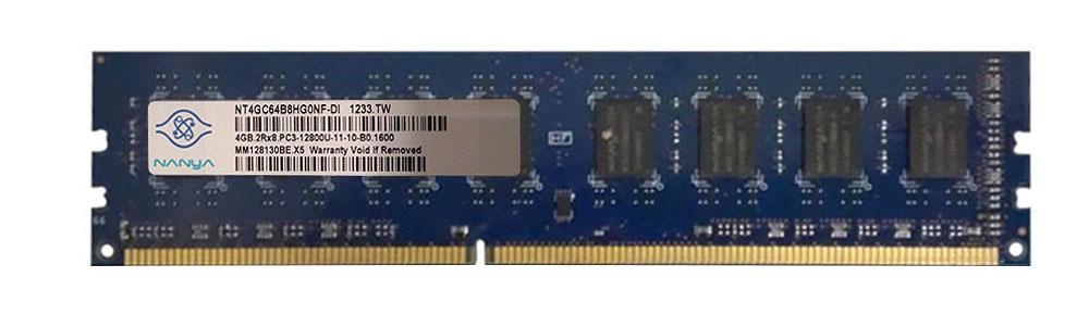NT4GC64B8HG0NF-DI Nanya 4GB PC3-12800 DDR3-1600MHz non-ECC Unbuffered CL11 240-Pin