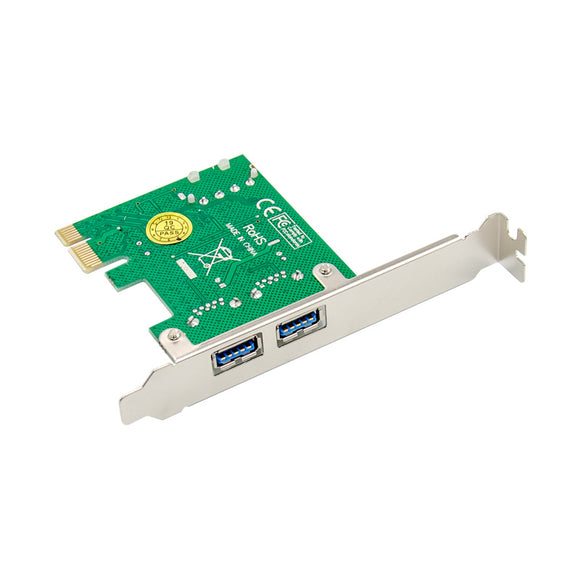 PCIe x1 2-port USB 3.0 Type-A USB Host Card with Asmedia ASM1042
