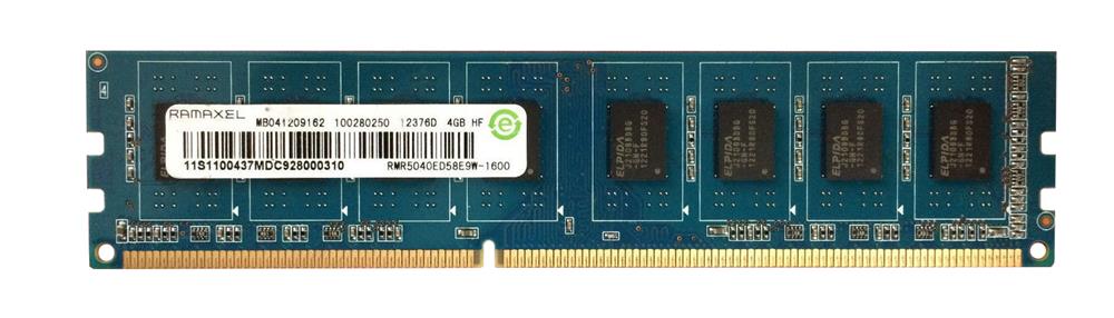 RMR5040ED58E9W-1600 Ramaxel 4GB PC3-12800 DDR3-1600MHz non-ECC Unbuffered CL11 240-Pin