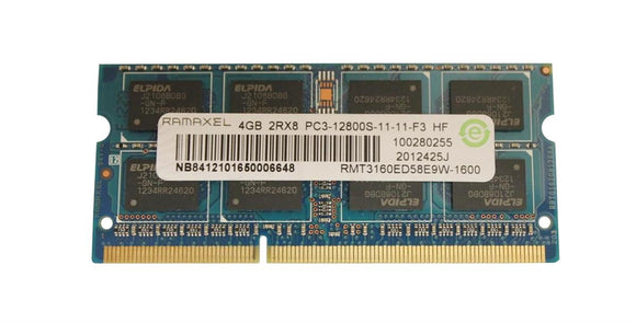 RMT3160ED58E9W-1600 Ramaxel 4GB PC3-12800 DDR3-1600MHz non-ECC Unbuffered CL11 204-Pin