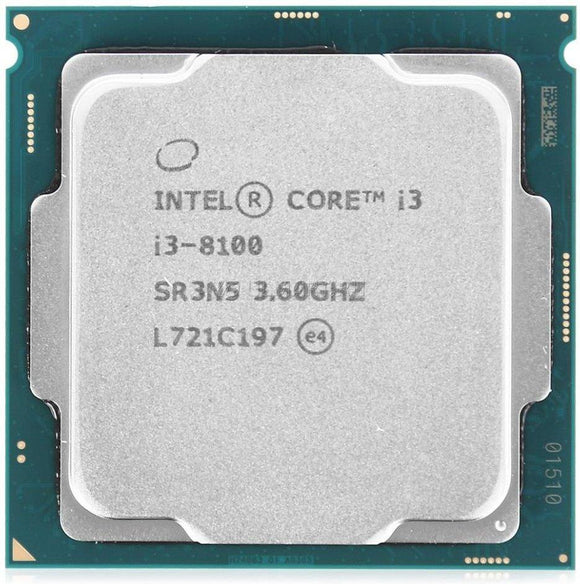 Intel Core i3-8100 3.6GHz Processor - Socket LGA1151 - Rebuild IT