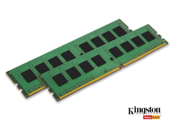KVR21N15S8K2/8 Kingston 8GB Kit (2 X 4GB) PC4-17000 DDR4-2133MHz non-ECC Unbuffered CL15 288-Pin