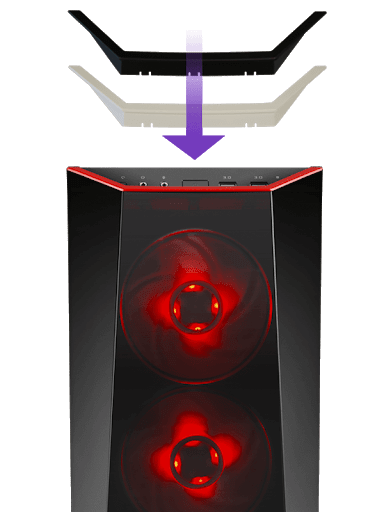 Cooler Master Masterbox 5 Front Trim - Black and Red - Rebuild IT
